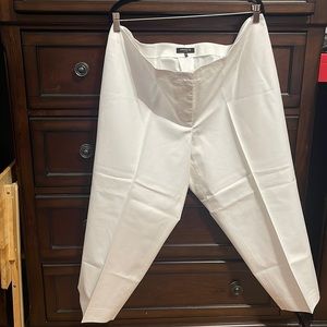 LAFAYETTE 148 Womens White Cropped Pants Plus 20W